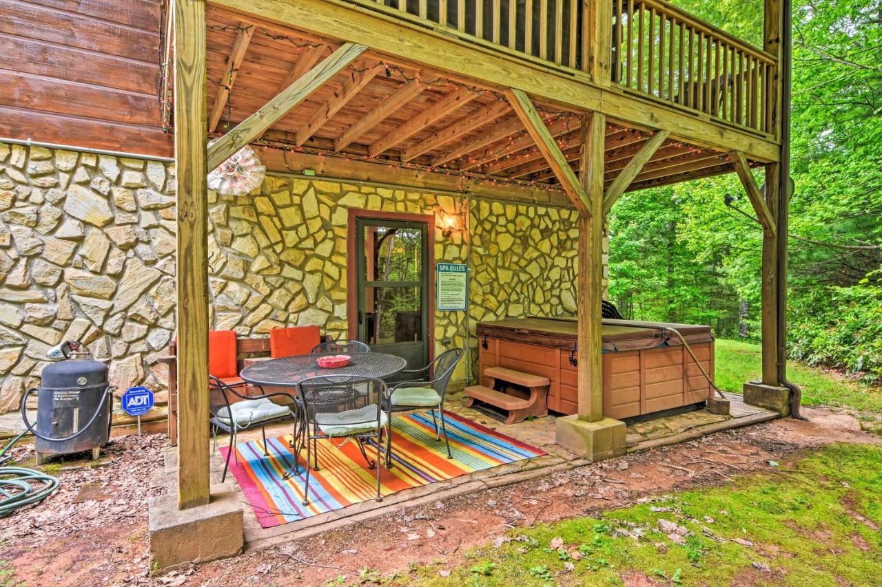 Bryson City Cabin With Hot Tub, Views And Pool Table! Buitenkant foto
