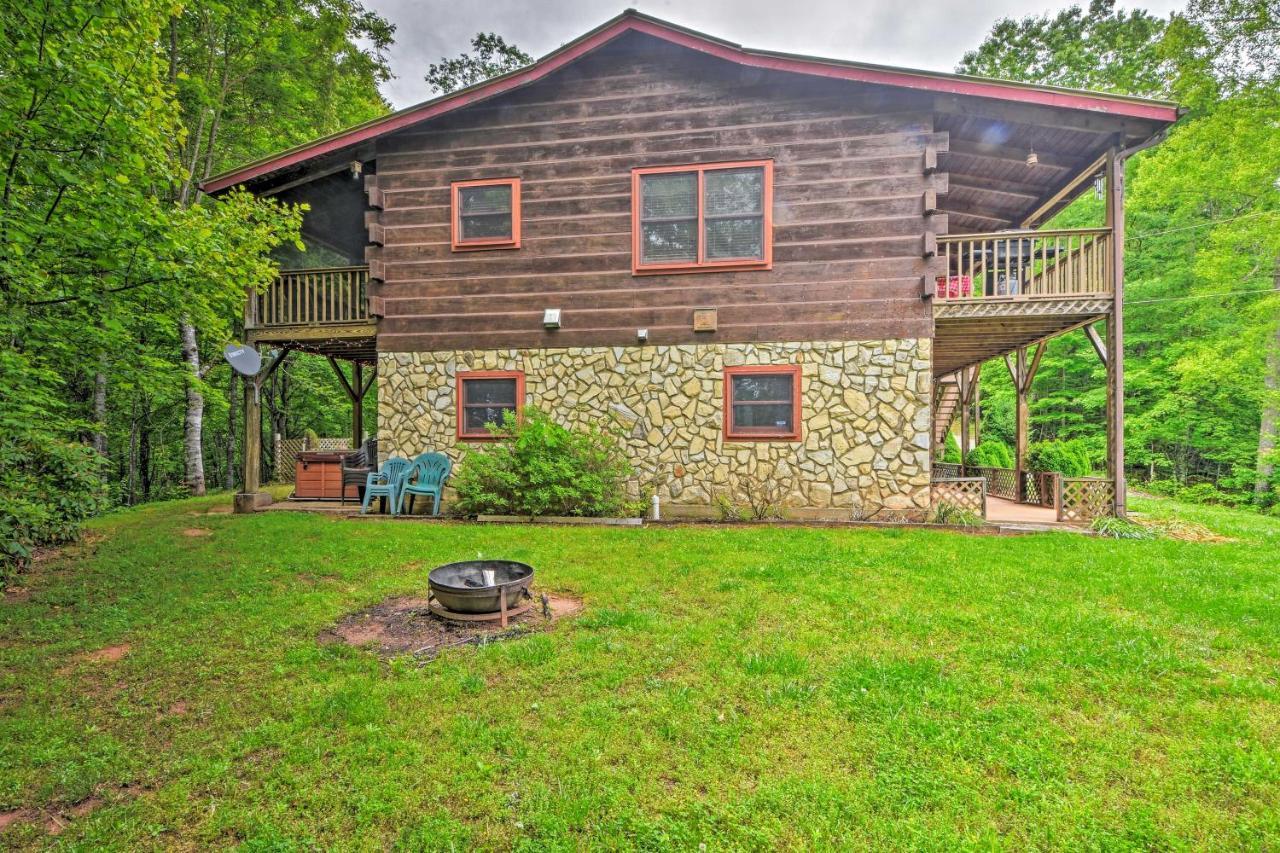 Bryson City Cabin With Hot Tub, Views And Pool Table! Buitenkant foto